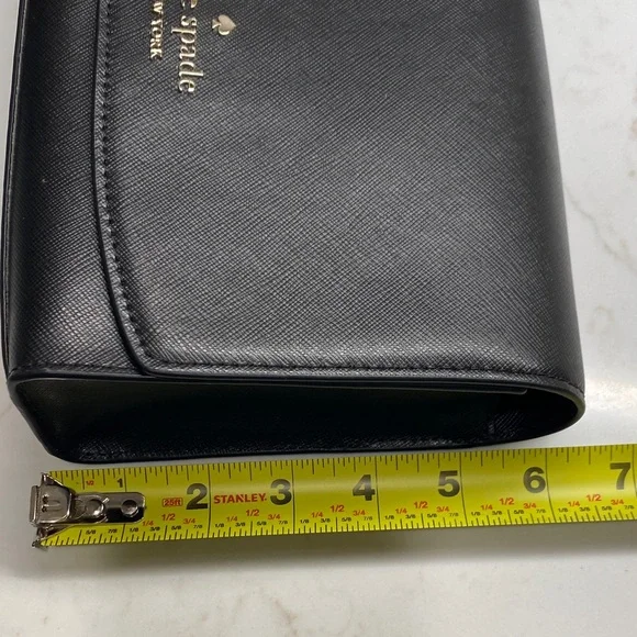 Kate Spade Carson Convertible Crossbody Black Saffiano Leather Preppy NWT - Picture 13 of 15